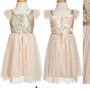 NWOT Ivory & gold Popatu dress size 4